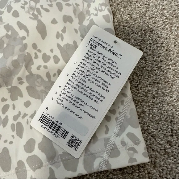 Nwt lululemon align tank - Picture 3 of 3